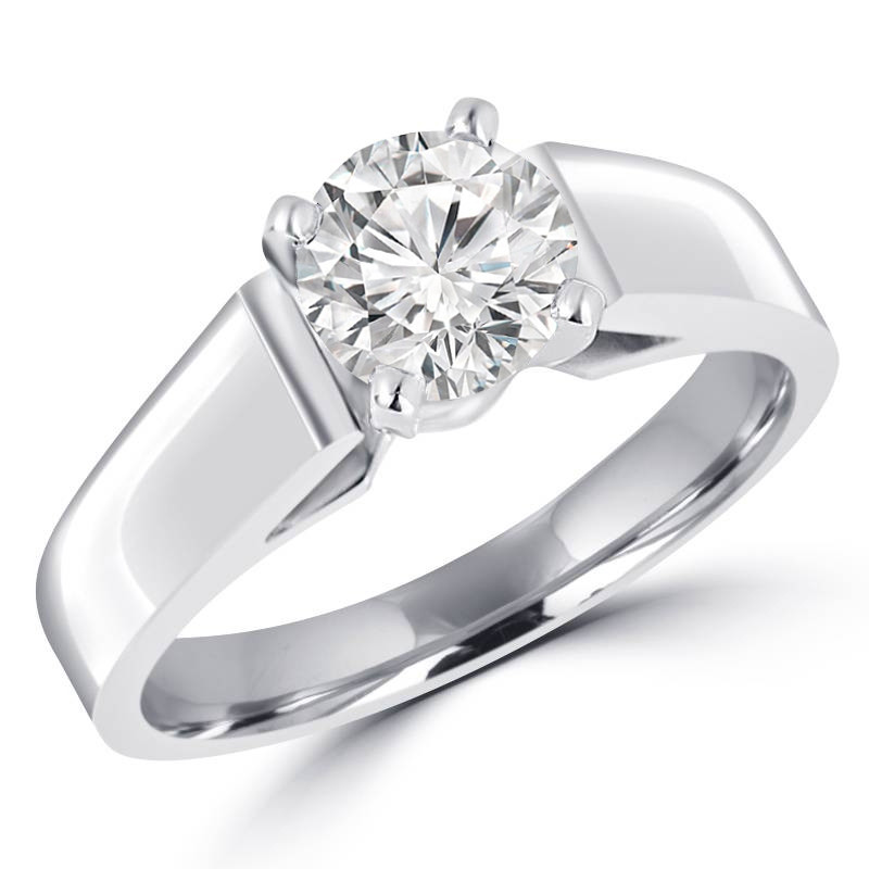585 14k White Gold Princess 2 1/2ct VS Diamond High Set Engagement Rin –  Sumpters Jewelry